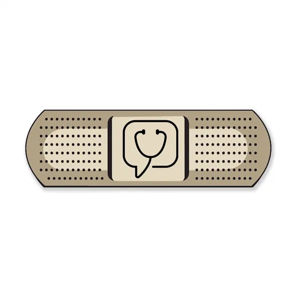 Flexible non-toxic bandage shaped magnet with 0.88"H x 2.81"W measurements and... from ASI 54040 Fey Promo / Magna-Tel by Fey