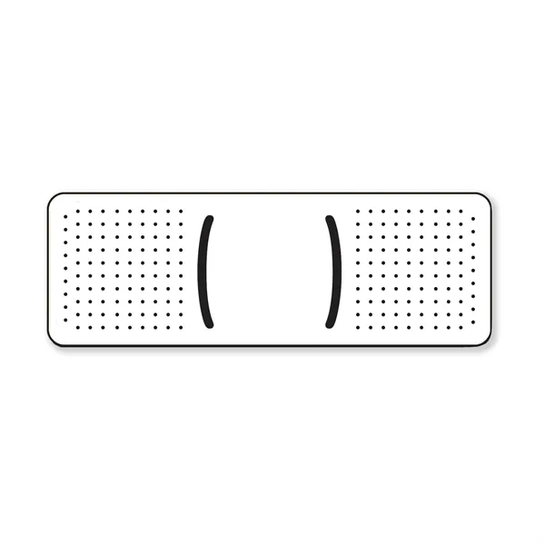 Flexible 35 mil non-toxic bandage shaped magnet with 1.38"H x 4"W... from ASI 54040 Fey Promo / Magna-Tel by Fey