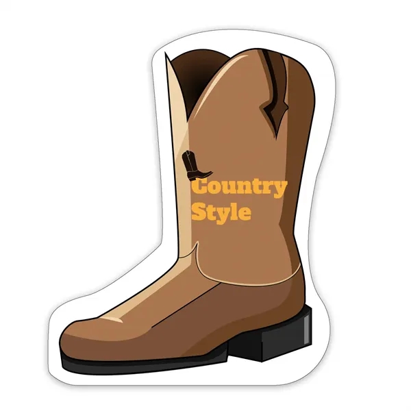 35 mil Cowboy boot shaped magnet that's made in the USA... from ASI 54040 Fey Promo / Magna-Tel by Fey