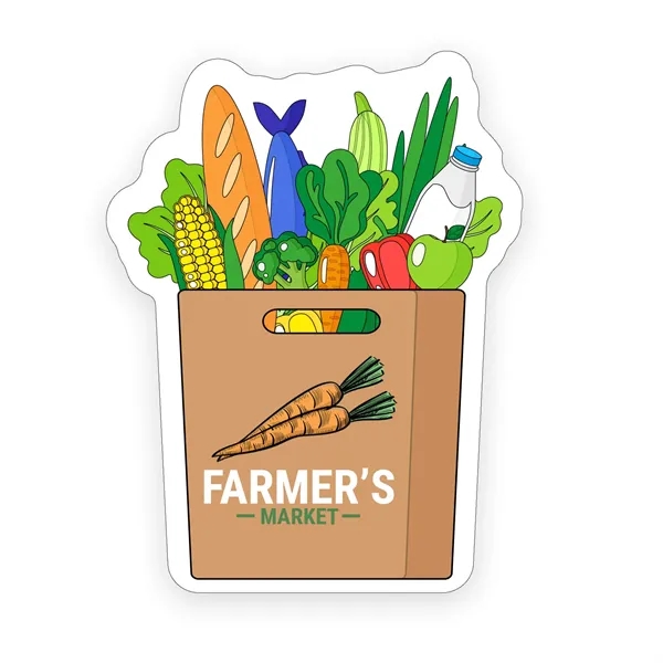 20 mil Grocery bag shaped magnet that's made in the USA... from ASI 54040 Fey Promo / Magna-Tel by Fey