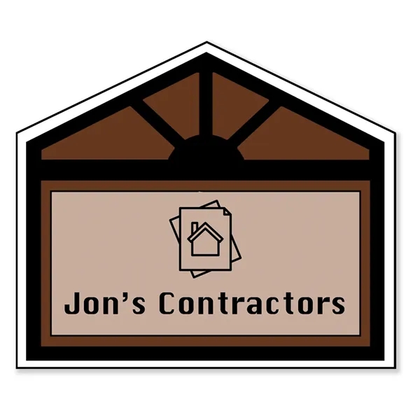 2.8"H x 3.25"W House shaped magnet that's made in the USA... from ASI 54040 Fey Promo / Magna-Tel by Fey