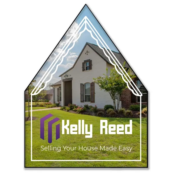 2"H x 1.5"W House shaped magnet that's made in the USA... from ASI 54040 Fey Promo / Magna-Tel by Fey