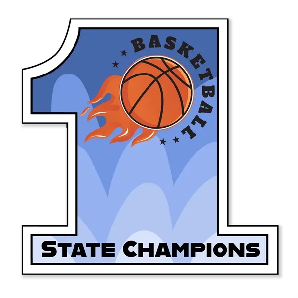 2"H x 2"W number one shaped magnet that's made in the... from ASI 54040 Fey Promo / Magna-Tel by Fey