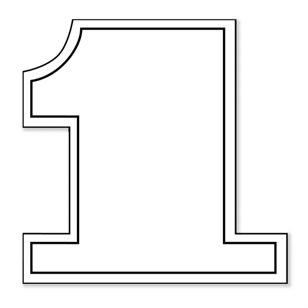 2"H x 2"W number one shaped magnet that's made in the... from ASI 54040 Fey Promo / Magna-Tel by Fey