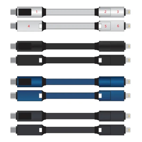3-in-1 LED screen magnetic charging cable plus laser engraving on 1... from ASI 37218 Athena Promo (tm)
