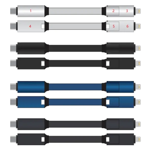 3-in-1 magnetic multi charging cable plus laser engraving on 1 location... from ASI 37218 Athena Promo (tm)