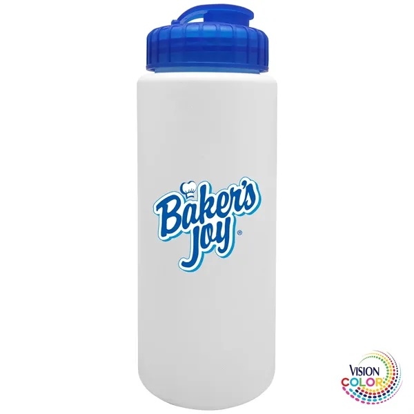 32 Oz. White Sport Bottle with Super Sipper Lid... from ASI 80060 VisionUSA