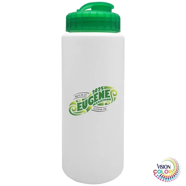 32 Oz. White Sport Bottle with Super Sipper Lid... from ASI 80060 VisionUSA