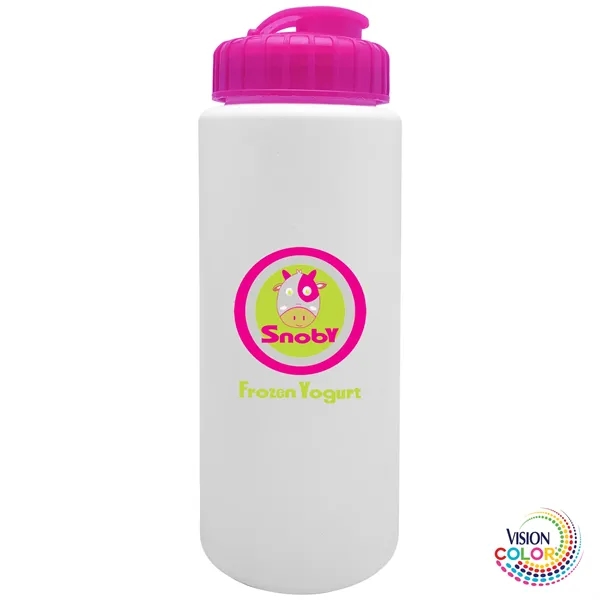 32 Oz. White Sport Bottle with Super Sipper Lid... from ASI 80060 VisionUSA