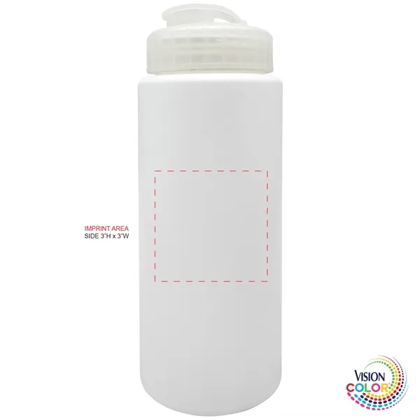 32 Oz. White Sport Bottle with Super Sipper Lid... from ASI 80060 VisionUSA