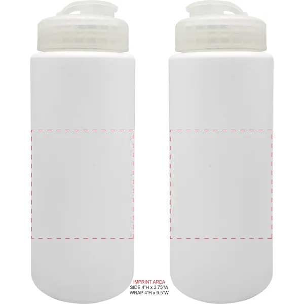 32 Oz. White Sport Bottle with Super Sipper Lid... from ASI 80060 VisionUSA