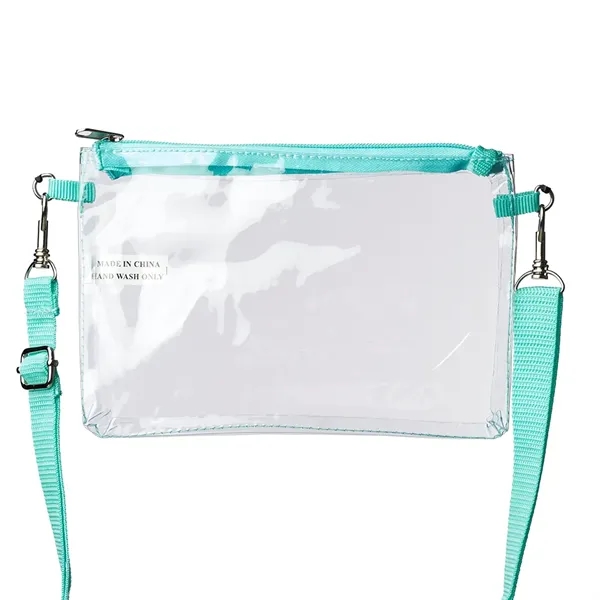 8" x 5.5" transparent carry bag with zipper closure and single... from ASI 39552 BEL Promo