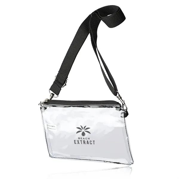 8" x 5.5" transparent carry bag with zipper closure and single... from ASI 39552 BEL Promo