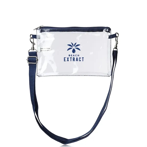 8" x 5.5" transparent carry bag with zipper closure and single... from ASI 39552 BEL Promo