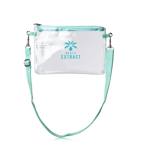 8" x 5.5" transparent carry bag with zipper closure and single... from ASI 39552 BEL Promo