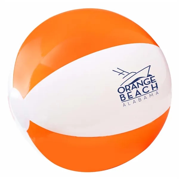 12" inflatable beach ball with two-tone design.... from ASI 63549 Jornik Manufacturing Corp / Jornik