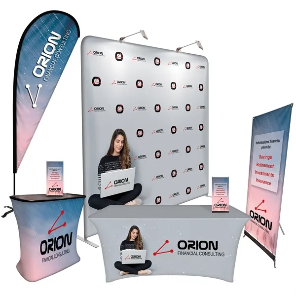 Package includes Trunk, two mini XBanners, 6' Stretch Table Cover, Single... from ASI 80228 Quinn