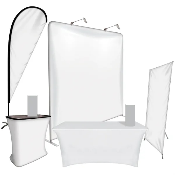 Package includes Trunk, two mini XBanners, 6' Stretch Table Cover, Single... from ASI 80228 Quinn