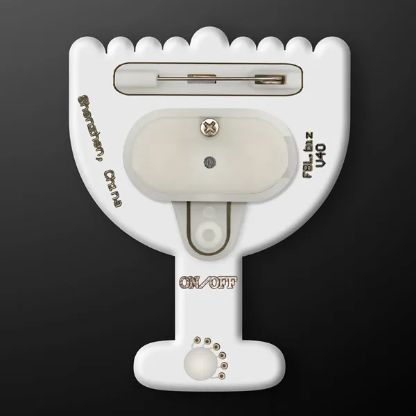 Happy Hanukkah LED Menorah Light Pin; BLANK Pricing... from ASI 34194 ALightPromos