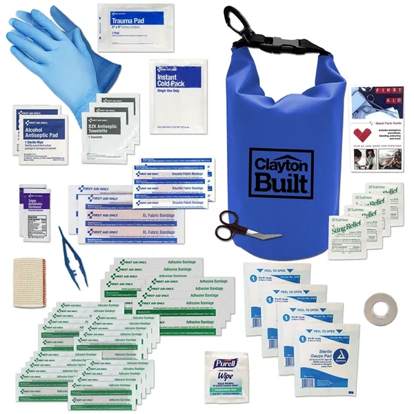 First aid kit with a sleek, waterproof design ensures your supplies... from ASI 46170 Compass Industries Inc