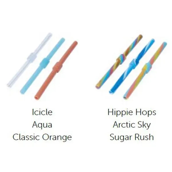 8 oz Silistraw 3-Pack made from silicone.... from ASI 87306 Silipint, Inc.
