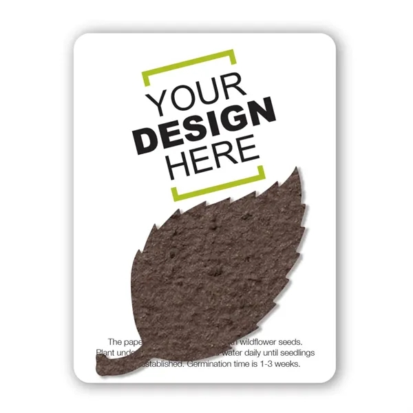 Gift pack features a recycled info card and plantable piece of... from ASI 40646 Bloomin Promotions / Bloomin' Promotions™