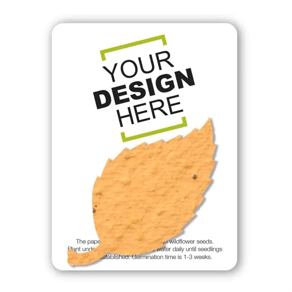 Gift pack features a recycled info card and plantable piece of... from ASI 40646 Bloomin Promotions / Bloomin' Promotions™