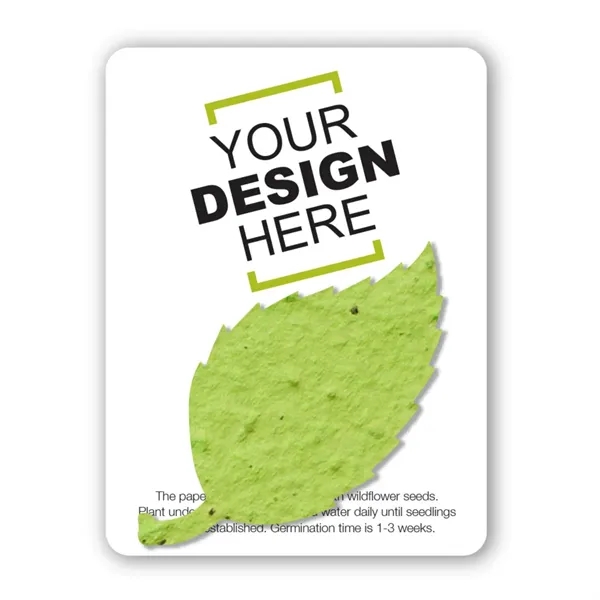 Gift pack features a recycled info card and plantable piece of... from ASI 40646 Bloomin Promotions / Bloomin' Promotions™