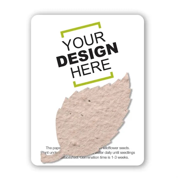 Gift pack features a recycled info card and plantable piece of... from ASI 40646 Bloomin Promotions / Bloomin' Promotions™