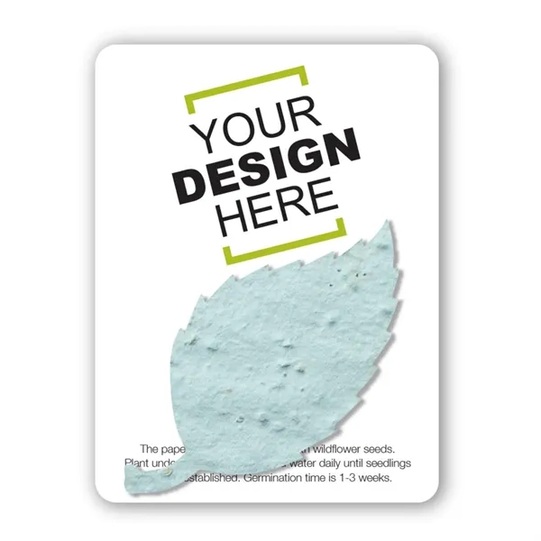 Gift pack features a recycled info card and plantable piece of... from ASI 40646 Bloomin Promotions / Bloomin' Promotions™