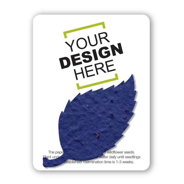 Gift pack features a recycled info card and plantable piece of... from ASI 40646 Bloomin Promotions / Bloomin' Promotions™