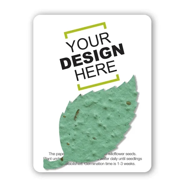 Gift pack features a recycled info card and plantable piece of... from ASI 40646 Bloomin Promotions / Bloomin' Promotions™