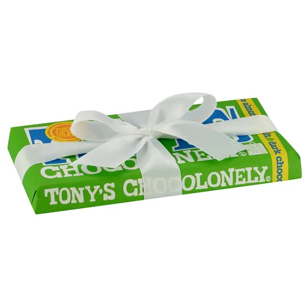 Large Chocolate Bar with Custom Ribbon... from ASI 71685 Midnite Snax®