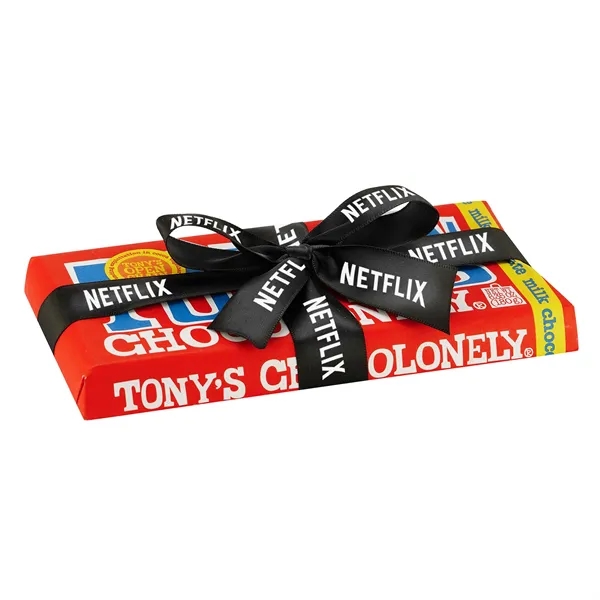 Large Chocolate Bar with Custom Ribbon... from ASI 71685 Midnite Snax®