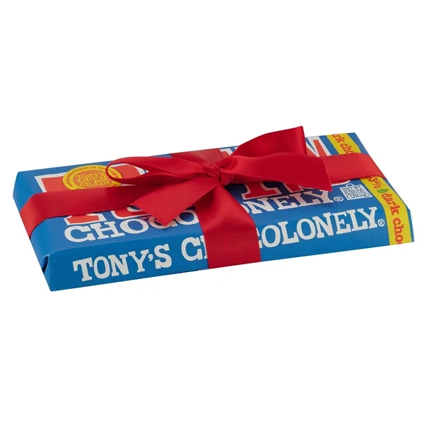 Large Chocolate Bar with Custom Ribbon... from ASI 71685 Midnite Snax®