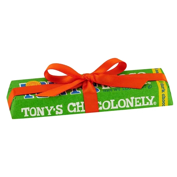 Small Chocolate Bar with Custom Ribbon... from ASI 71685 Midnite Snax®