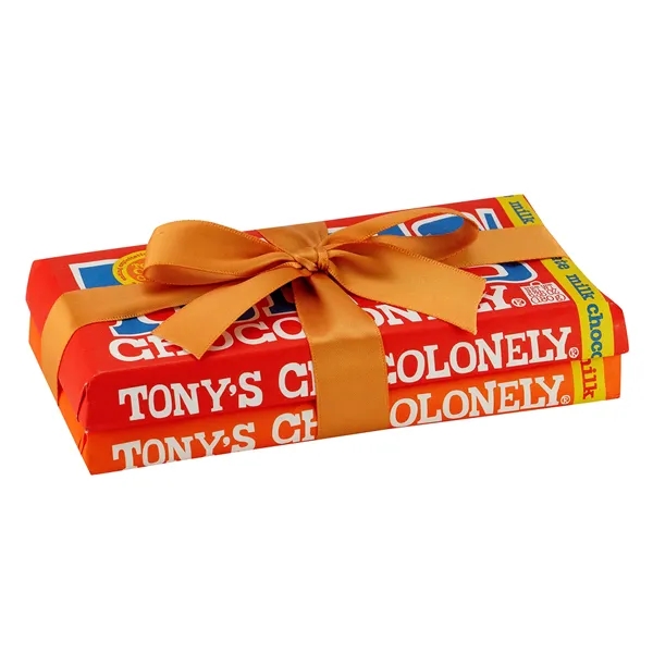 Large Chocolate Bar 2 Pack with Custom Ribbon... from ASI 71685 Midnite Snax®