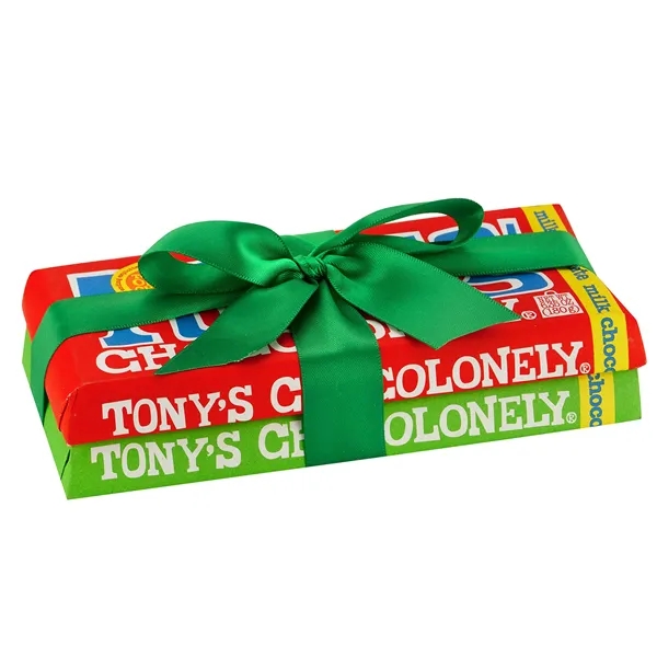 Large Chocolate Bar 2 Pack with Custom Ribbon... from ASI 71685 Midnite Snax®