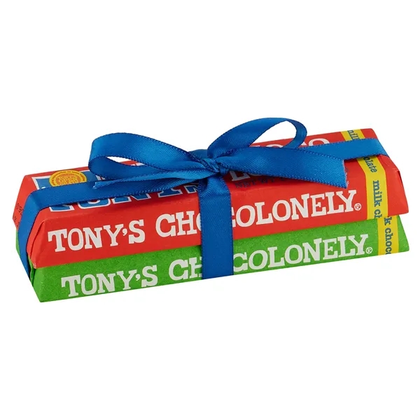 Small Chocolate Bar 2 Pack with Custom Ribbon... from ASI 71685 Midnite Snax®