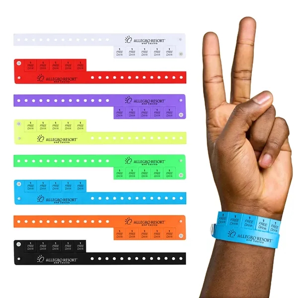 5 Tab Wristbands... from ASI 52710 Lincoln Line