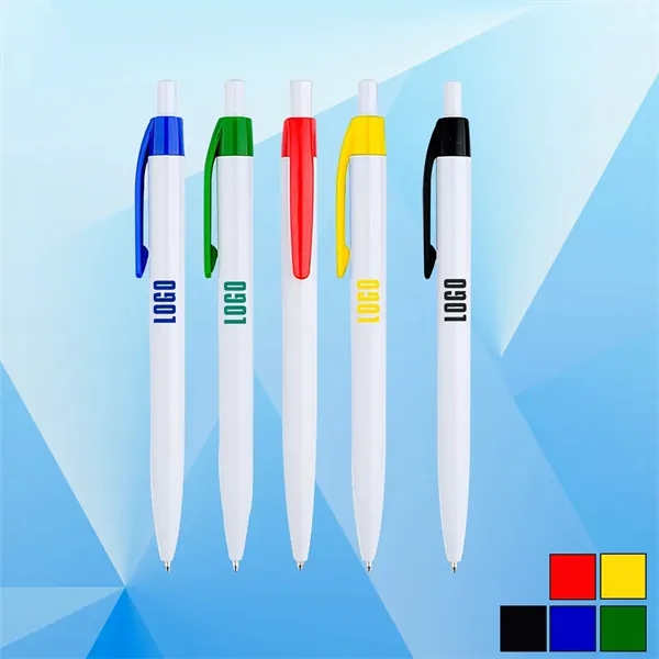 Creative click-action ballpoint pen... from ASI 74585 Nu Promo International / Nu Promo Line
