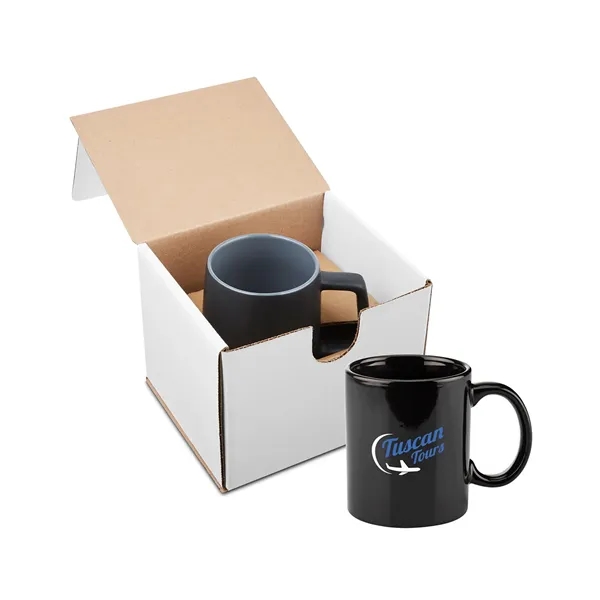 11-ounce ceramic mug with a C-shaped handle; kraft gift box included.... from ASI 79530 Prime Line