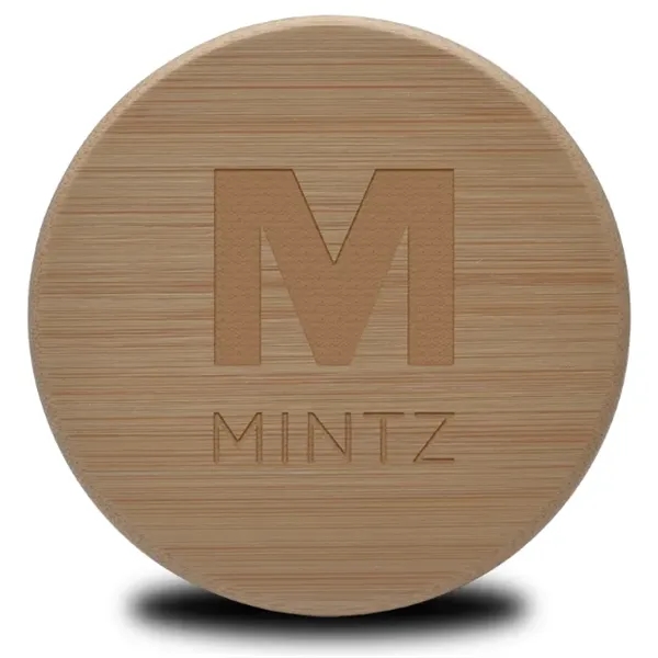 26 oz. Etched Apothecary Jar with Bamboo Lid... from ASI 71920 Moderne Glass Company Inc