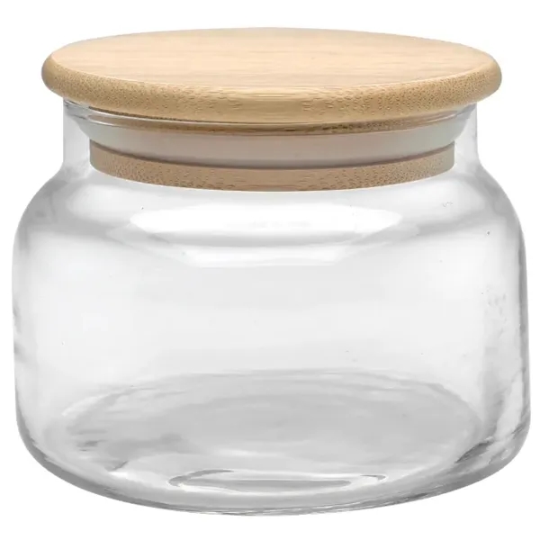 8 oz. Apothecary Jar with Bamboo Lid... from ASI 71920 Moderne Glass Company Inc