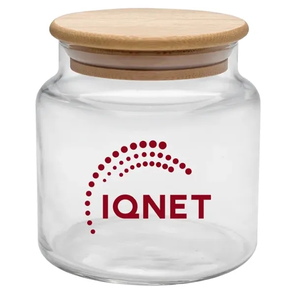 16 oz. Apothecary Jar with Bamboo Lid... from ASI 71920 Moderne Glass Company Inc