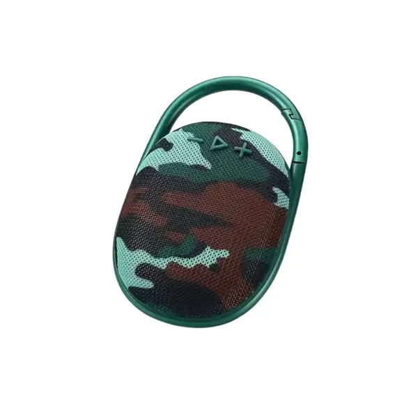 Waterproof wireless bluetooth speaker with hook plus full color sticker on... from ASI 37218 Athena Promo (tm)