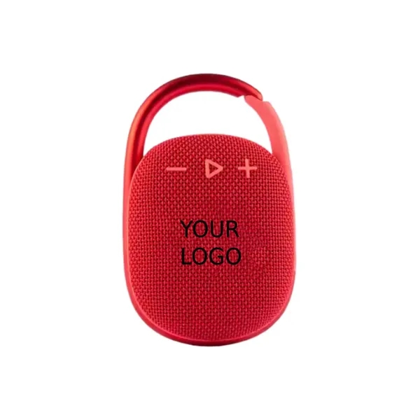 Waterproof wireless bluetooth speaker with hook plus full color sticker on... from ASI 37218 Athena Promo (tm)