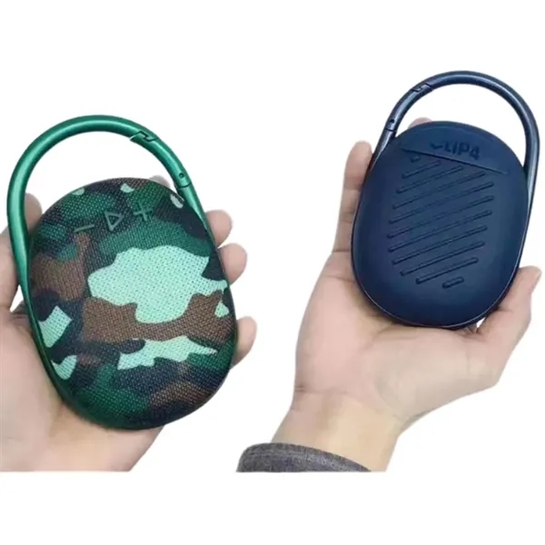 Waterproof wireless bluetooth speaker with hook plus full color sticker on... from ASI 37218 Athena Promo (tm)