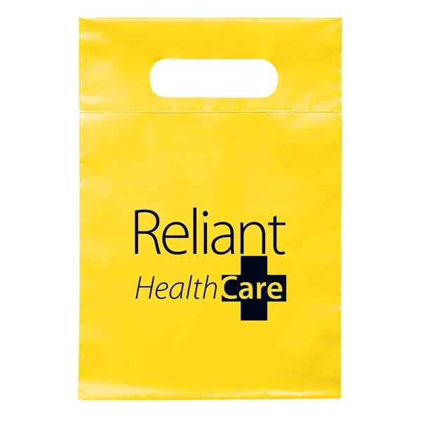 2.5 mil. low-density plastic bag with reinforced die cut handles.... from ASI 37940 Bag Makers Inc