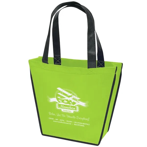 Non-Woven Polypropylene Tote with unique reverse trapezoid shape.... from ASI 37940 Bag Makers Inc